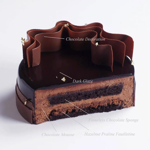 60% Dark Chocolate Mousse Cake 6" 